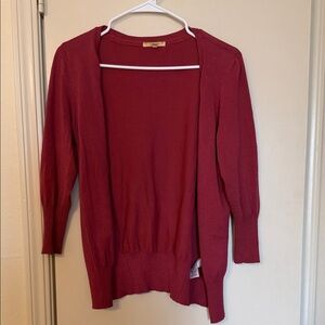 Maurices Mauve Open-Front Cardigan